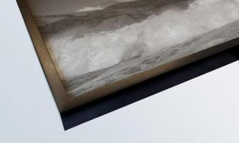 Sepia image in a box frame